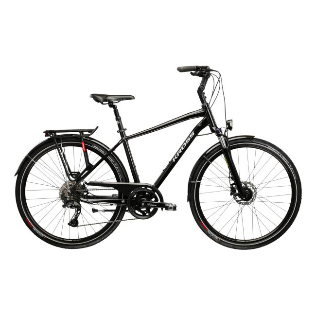 Bicicleta Trekking Kross Trans 7.0 28 inch neagra Shimano Cues
