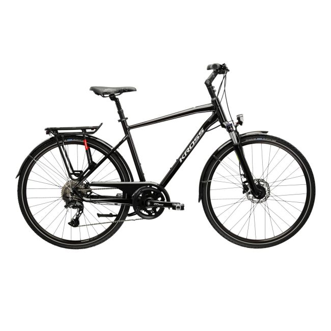Bicicleta Trekking Kross Trans 7.0 28 inch neagra Shimano Cues