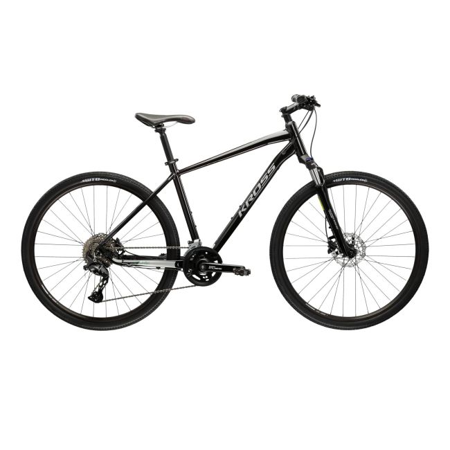 Bicicleta Trekking Kross Evado 7.0 28 inch neagra Shimano Cues