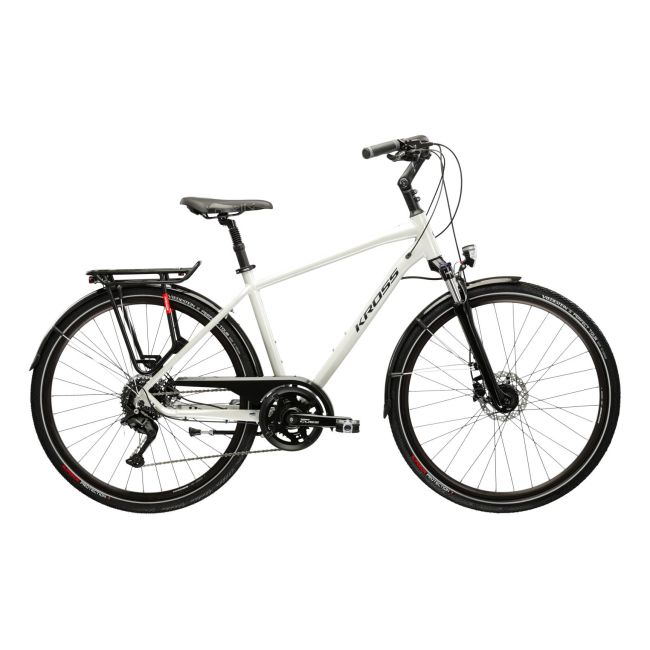 Bicicleta Trekking Kross Trans 5.0 28 inch gri Shimano Deore