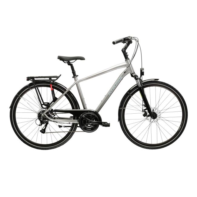 Bicicleta Urban Kross Trans 3.0 28 inch argintie Shimano Acera