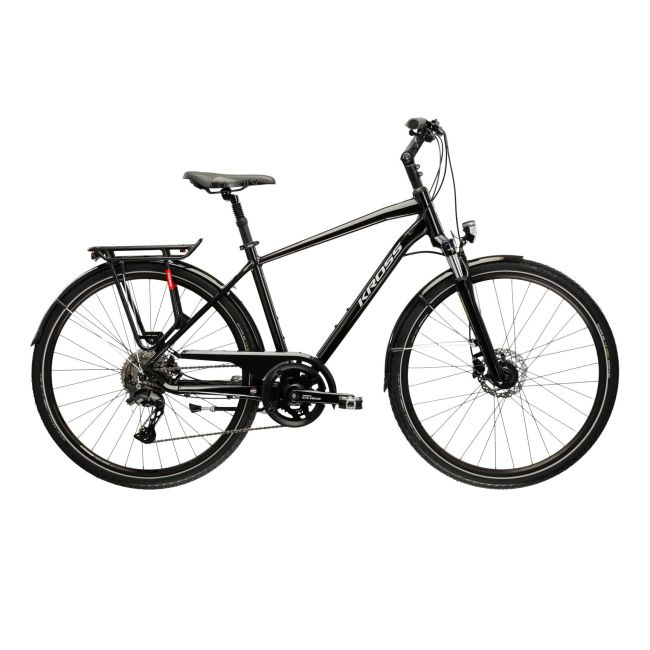 Bicicleta Trekking Kross Trans 7.0 28 inch neagra Shimano Cues