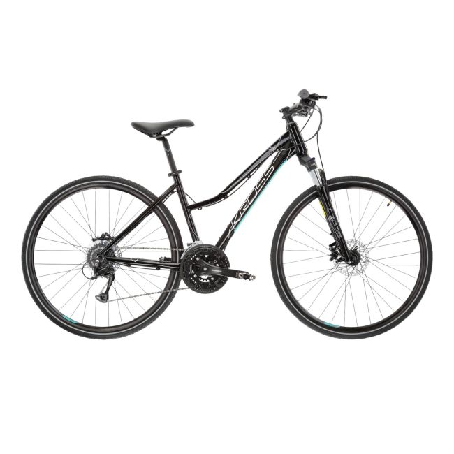 Bicicleta Trekking Kross Evado 5.0 28 inch neagra Shimano Cues