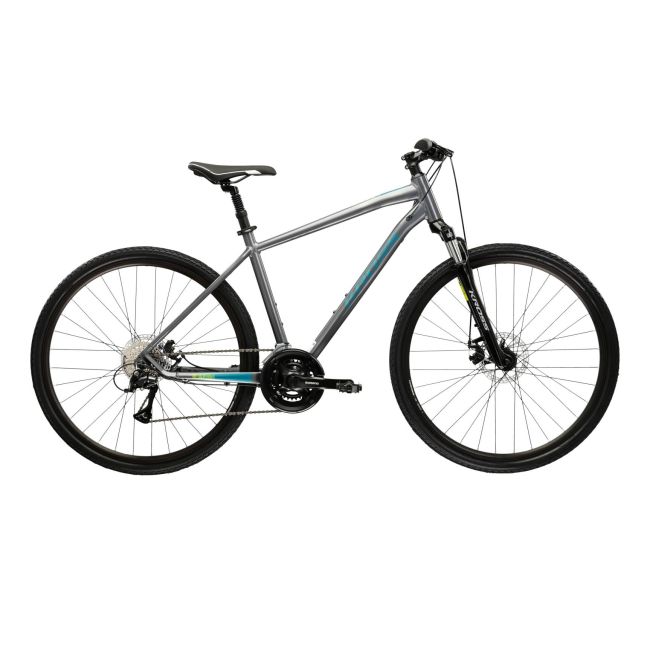 Bicicleta Trekking Kross Evado 3.0 28 inch gri Shimano Acera