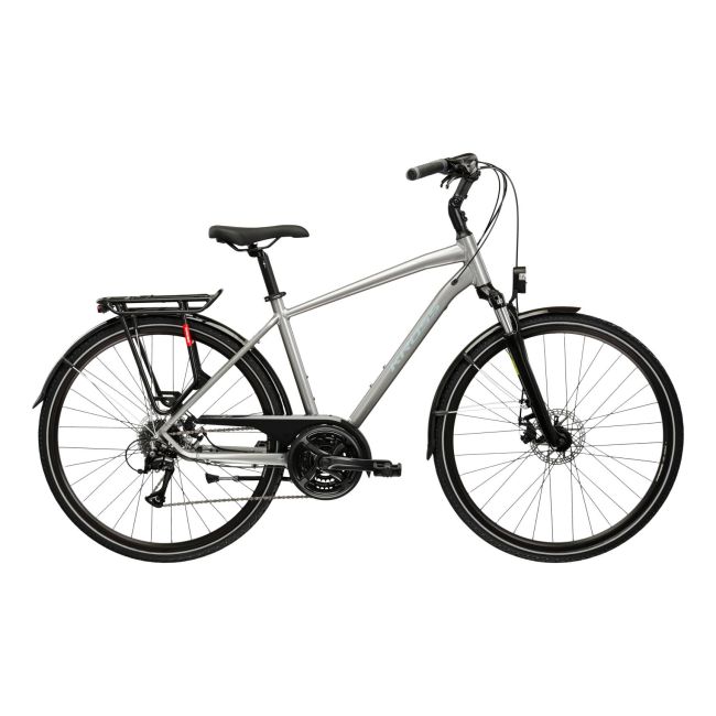 Bicicleta Urban Kross Trans 3.0 28 inch argintie Shimano Acera