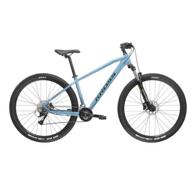 Bicicleta MTB Hardtail Kross Hexagon 4.0 27.5 inch albastra Shimano Acera
