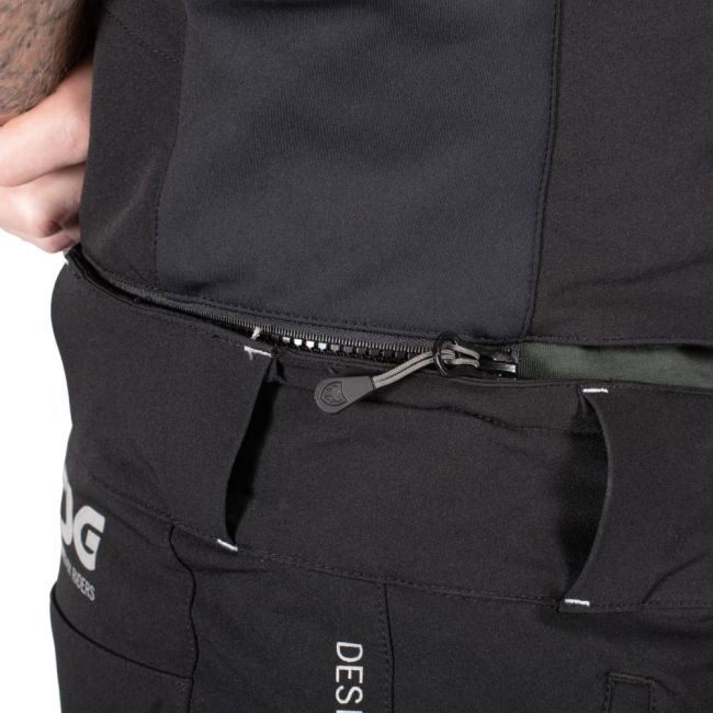 Pantaloni Ciclism cu Bretele TSG Hybrid - Black