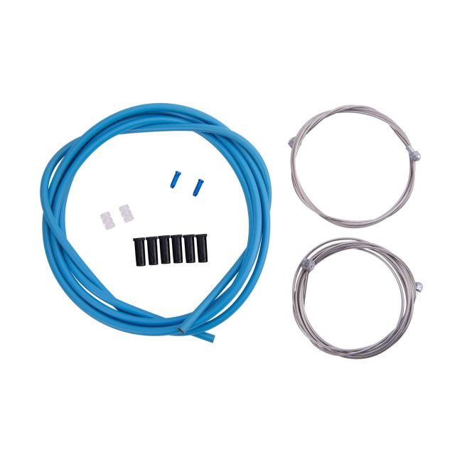 Set cablu + camasa frana CONTEC Neostop fata/spate - Blue