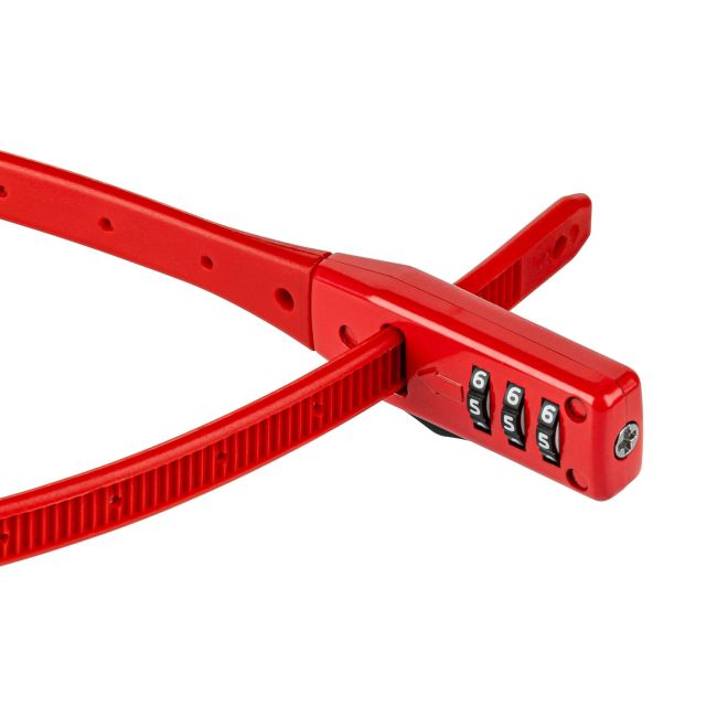 Antifurt Cablu KRYPTONITE Click Lock - 10mm/45cm - Red