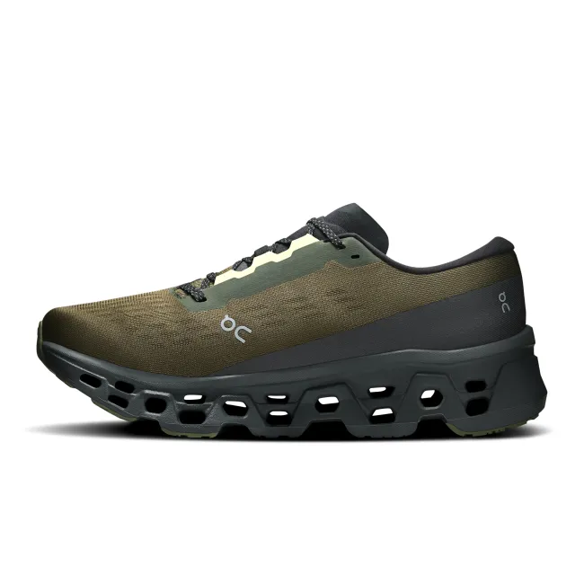 Pantofi alergare On Cloudmonster 3 - amortizare maximă - Olive | Eclipse
