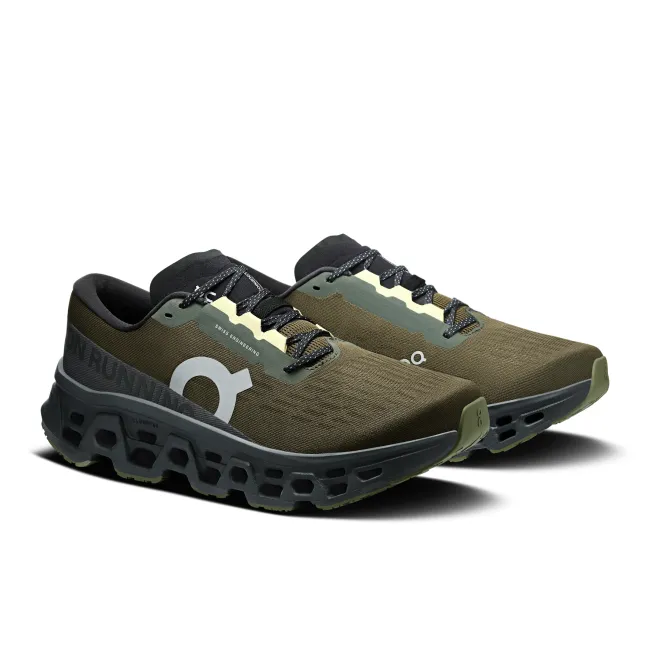 Pantofi alergare On Cloudmonster 3 - amortizare maximă - Olive | Eclipse