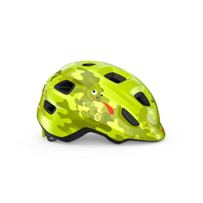 Casca ciclism copii MET Hooray - lime chameleon lucios