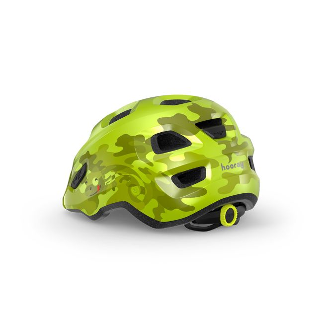 Casca ciclism copii MET Hooray - lime chameleon lucios