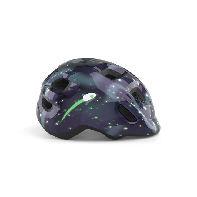 Casca ciclism copii MET Hooray - space glow in the dark
