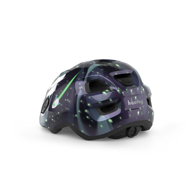 Casca ciclism copii MET Hooray - space glow in the dark