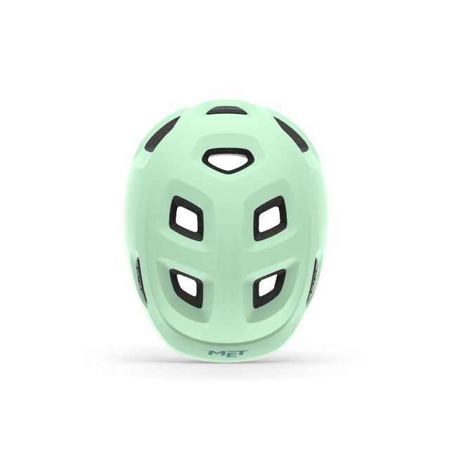 Casca ciclism copii MET Hooray - verde pudrat mat