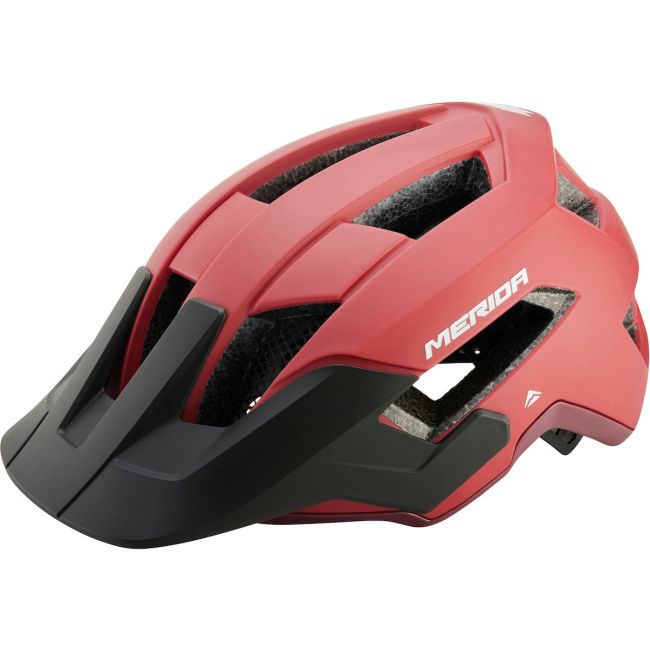 Cască Merida Northshore 54-58cm mat roșu/lucios bordo - 15 fante
