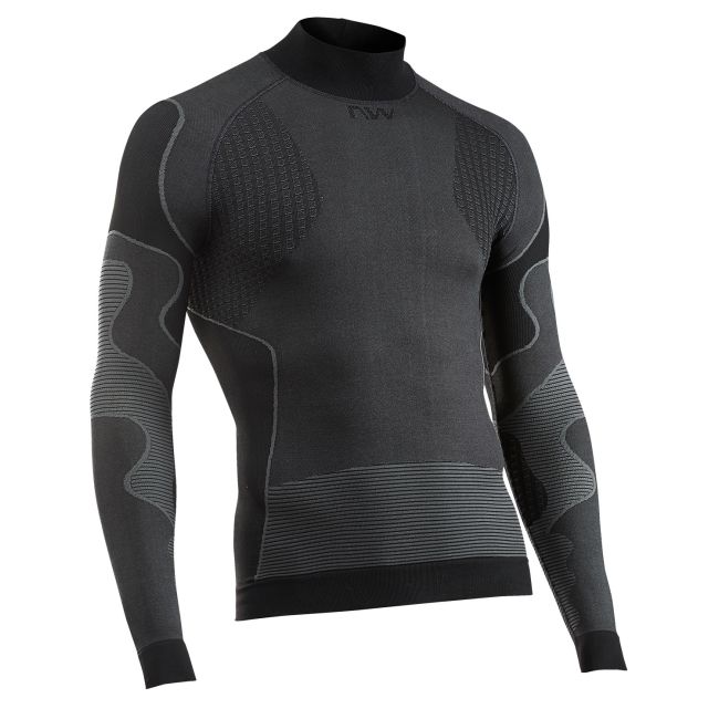 Costum Termal Northwave Revolution High Neck Lung L/Xl, Negru Cu Motiv