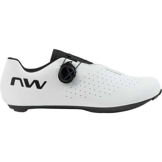 Pantofi Northwave Road Sonic Plus Wide 46 Alb/Negru