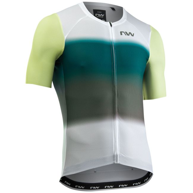 Tricou Northwave Blade Air Scurt M Alb/Verde