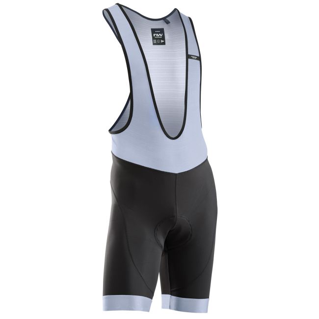 Pantaloni Northwave Active Evo scurt L bretele, negru/gri