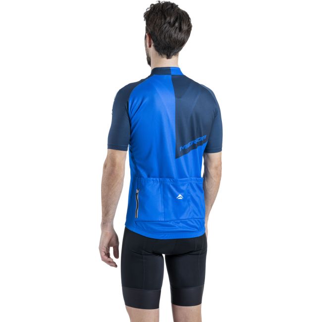 Tricou ciclism Merida Razor 255 scurt S albastru fermoar lung