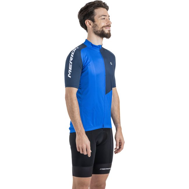 Tricou ciclism Merida Razor 255 scurt albastru fermoar lung
