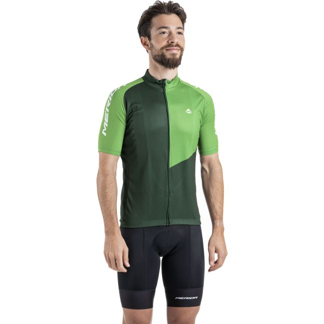 Tricou ciclism Merida Razor 255 scurt verde fermoar lung
