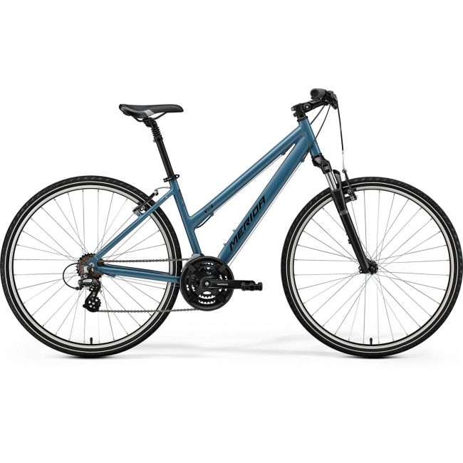 Merida Crossway 10-V Se I1 Damă S Silk Albastruporumbel (Negru)