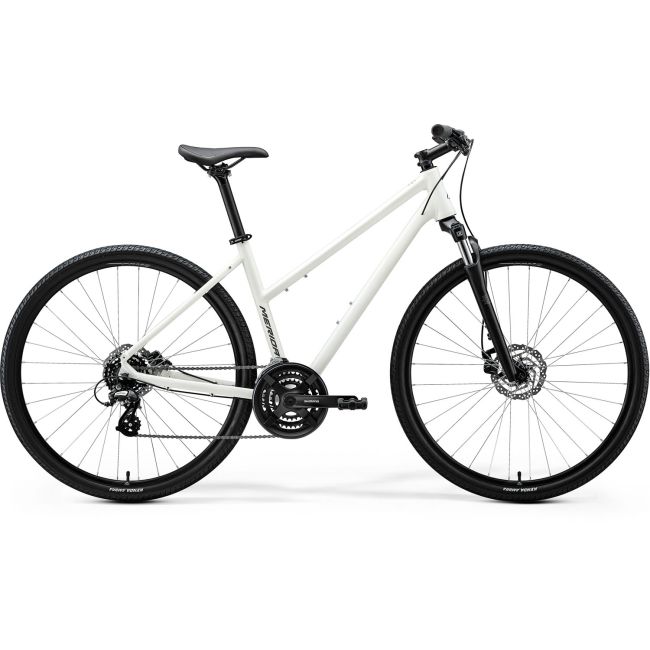 Merida Crossway 10 Damă XS Silk Alb (Gri)