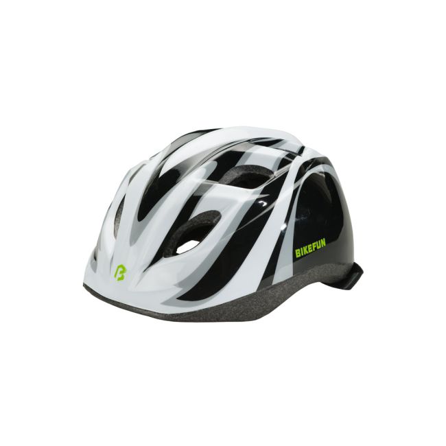 Cască Bikefun Junior negru/alb - Hb8-Bkw