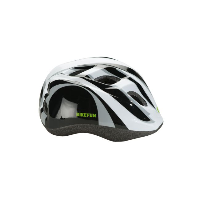 Cască Bikefun Junior S negru/alb 48-52 cm