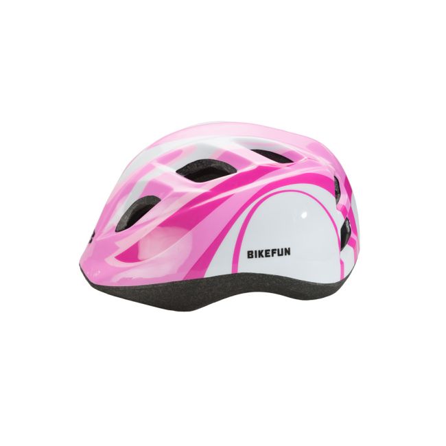 Cască Bikefun Junior roz/alb - Hb8-Pw
