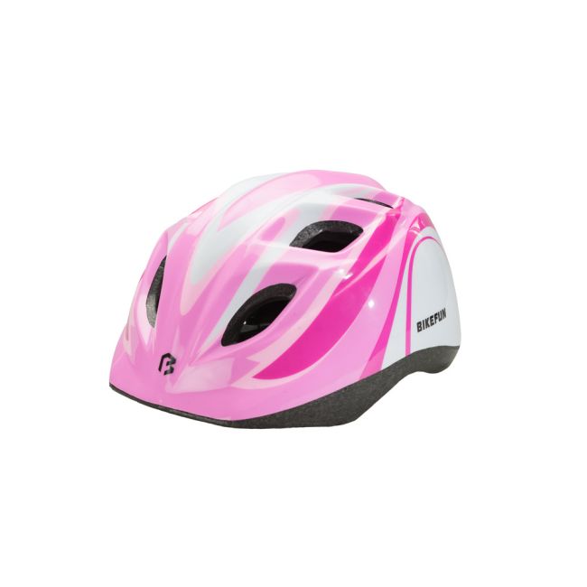 Cască Bikefun Junior roz/alb - Hb8-Pw