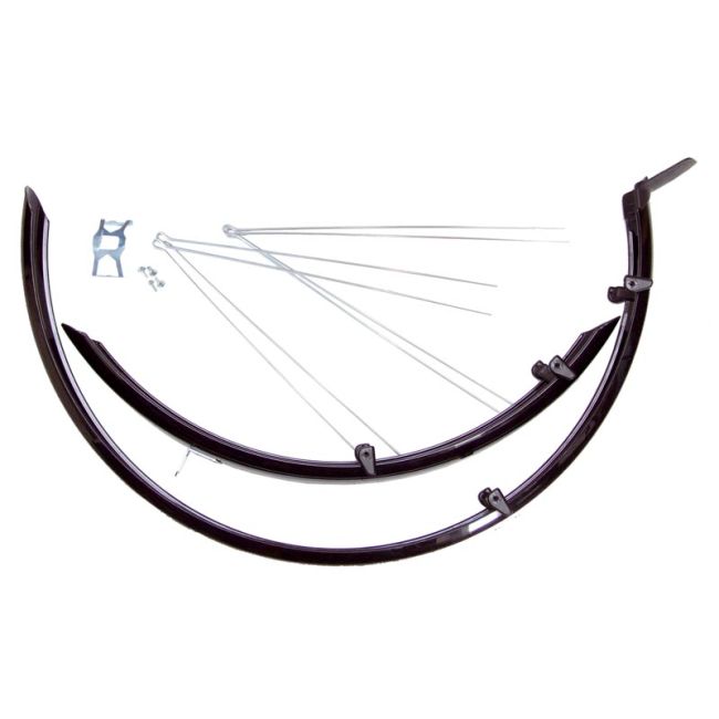Apărătoare noroi Bikefun Mtb aluplastic mat negru Or58B