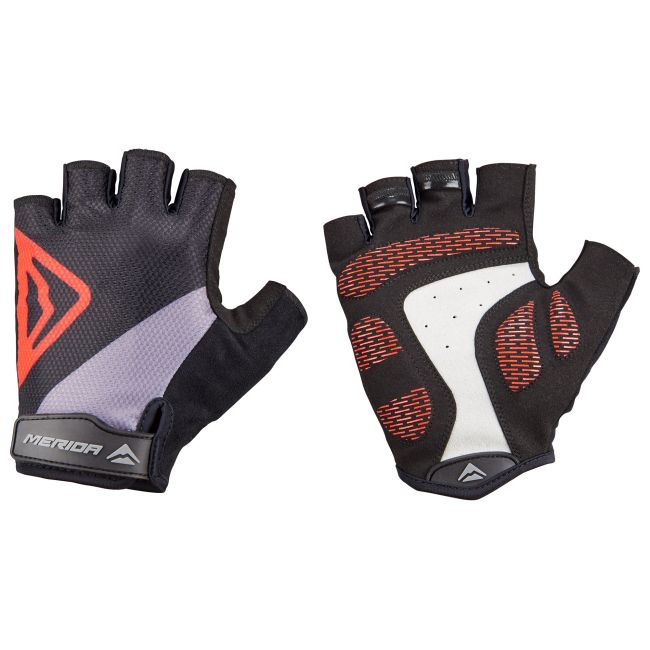 Mănuși Merida Classic Gel Scurt M Negru-Roșu - 0400