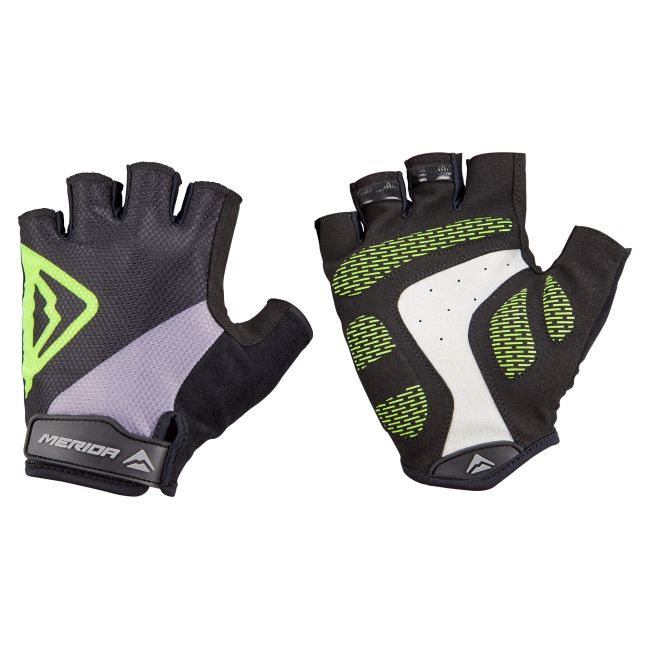 Mănuși Merida Classic Gel Scurt XS Negru-Verde - 0466