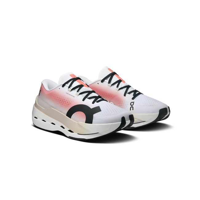 Pantofi alergare On Cloudboom Max - performanță maraton - White | Pearl