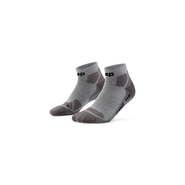Șosete compresie low cut CEP Hiking Light Cushion - gri | drumeții