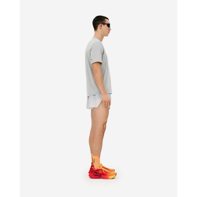 Tricou alergare CEP Core Run Short Sleeve - gri deschis | respirabil