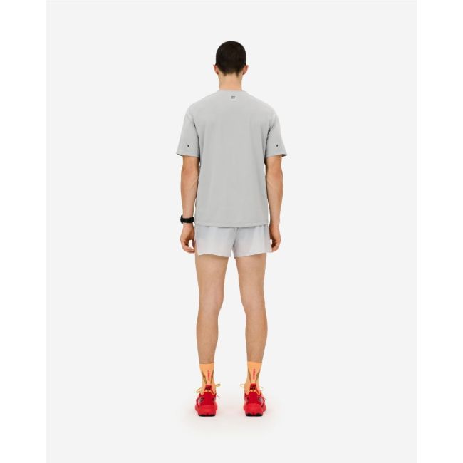 Tricou alergare CEP Core Run Short Sleeve - gri deschis | respirabil
