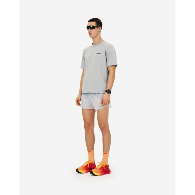 Tricou alergare CEP Core Run Short Sleeve - gri deschis | respirabil