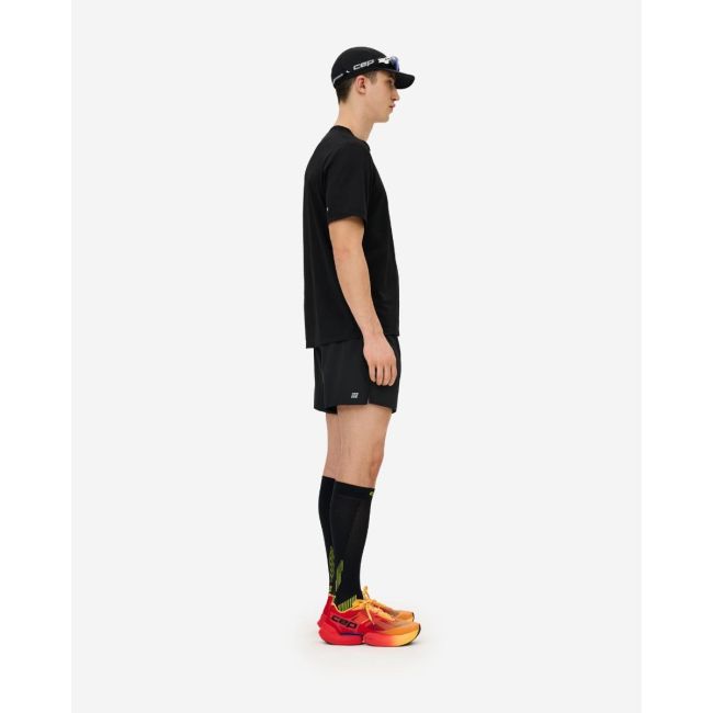 Tricou alergare CEP Core Run Short Sleeve - negru | respirabil