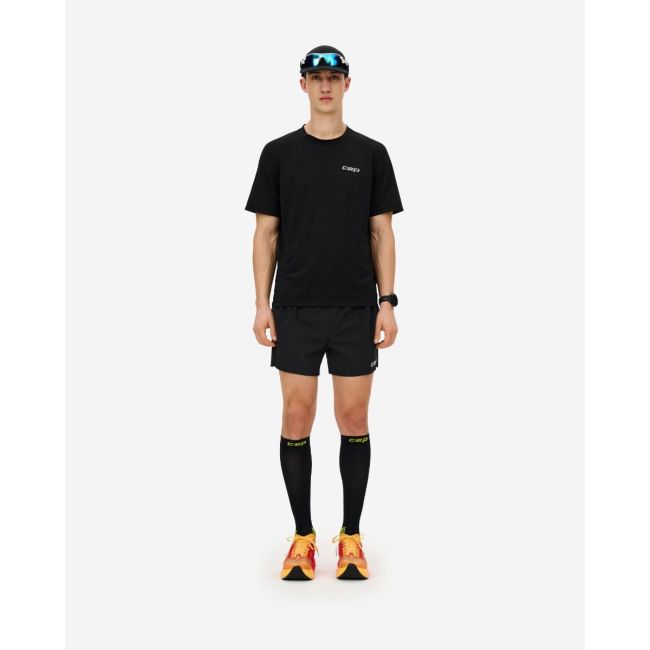 Tricou alergare CEP Core Run Short Sleeve - negru | respirabil