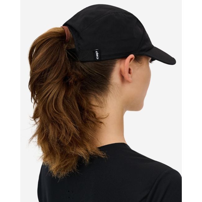 Șapcă pliabilă alergare CEP Run - negru | protecție UV și ventilație