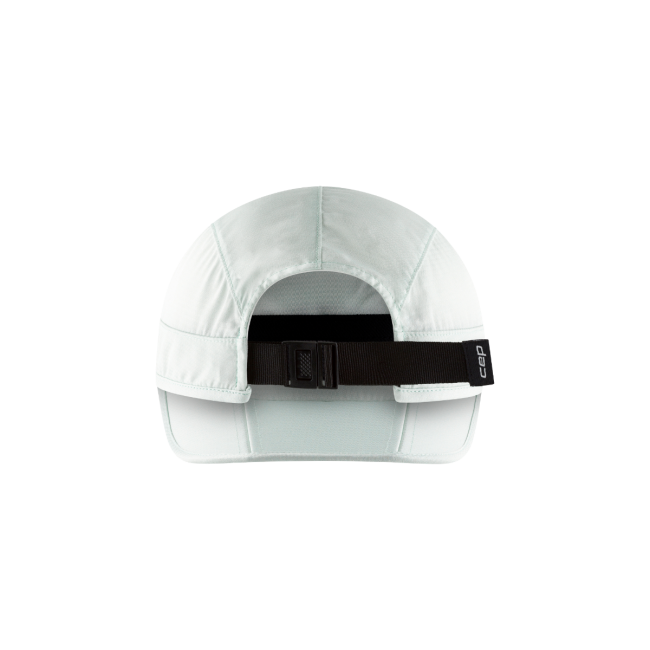 Șapcă pliabilă alergare CEP Run - alb | protecție UV și ventilație