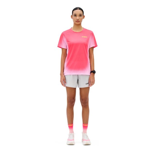 Tricou alergare CEP Core Run W - roz | respirabil