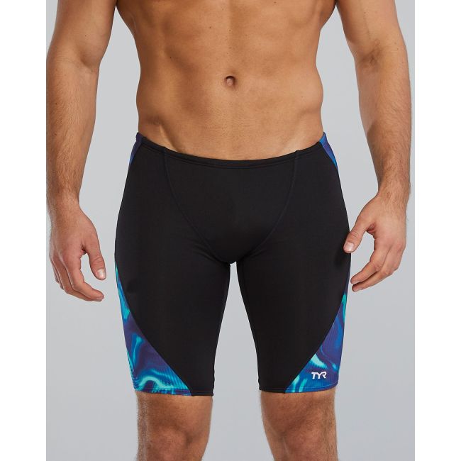 Jammer înot TYR Durafast Elite Waveform - albastru/verde | rezistent clor