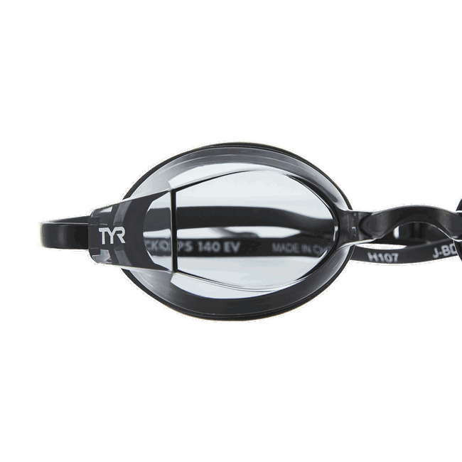 Ochelari înot TYR Black Ops 140 EV Racing - argintiu/negru | anti-aburire