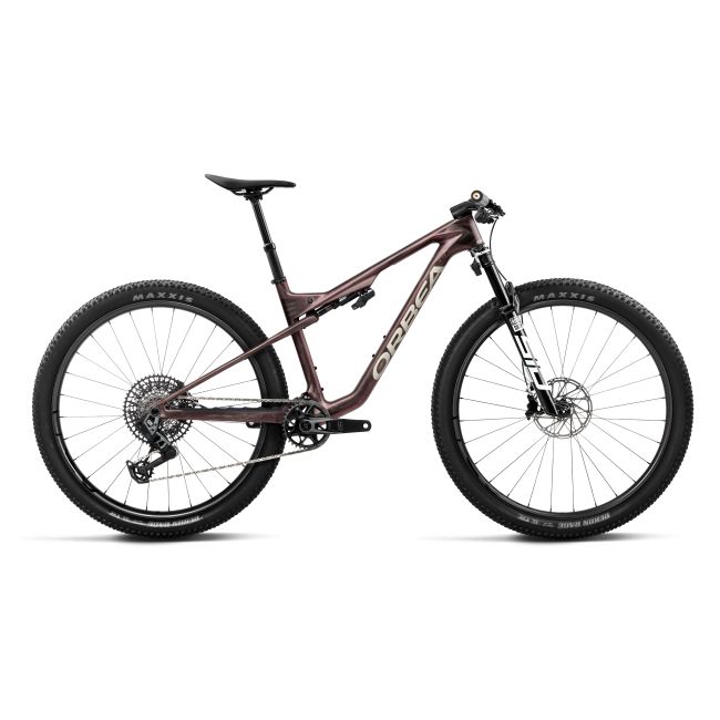 Orbea OIZ M10 AXS (2027) - bicicletă MTB XC full suspension - Burning Ashes C. View (Matt) - Ivory White (Gloss)